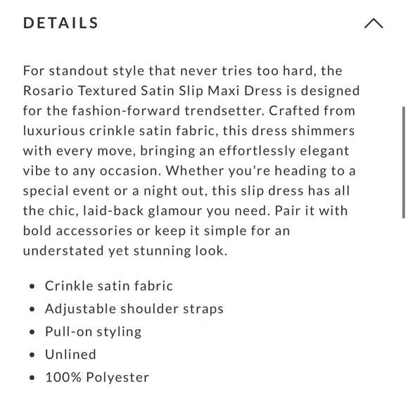 VICI Textured Satin Slip Maxi Dress - Picture 7 of 9